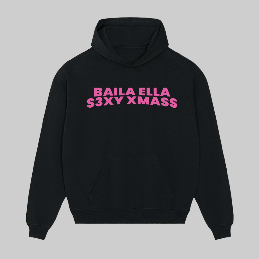 Baila Ella Hoodie Sexy Xmass (Black + Pink)