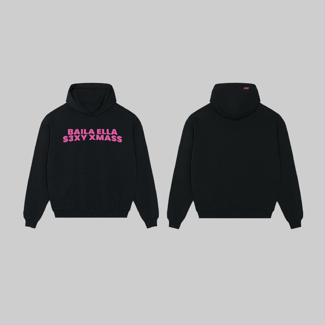 Baila Ella Hoodie Sexy Xmass (Black + Pink)