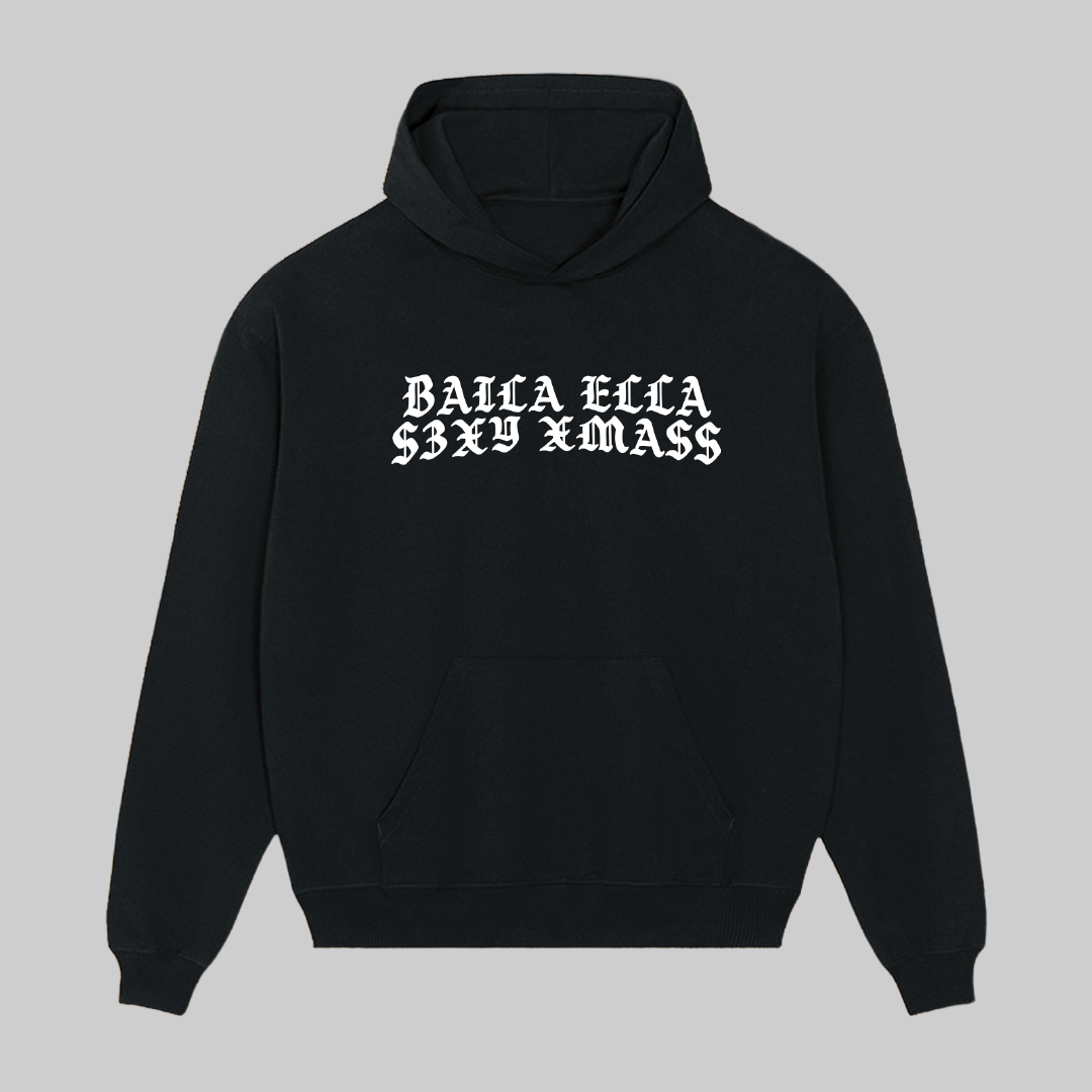 Baila Ella Hoodie Sexy Xmass (Black + White)