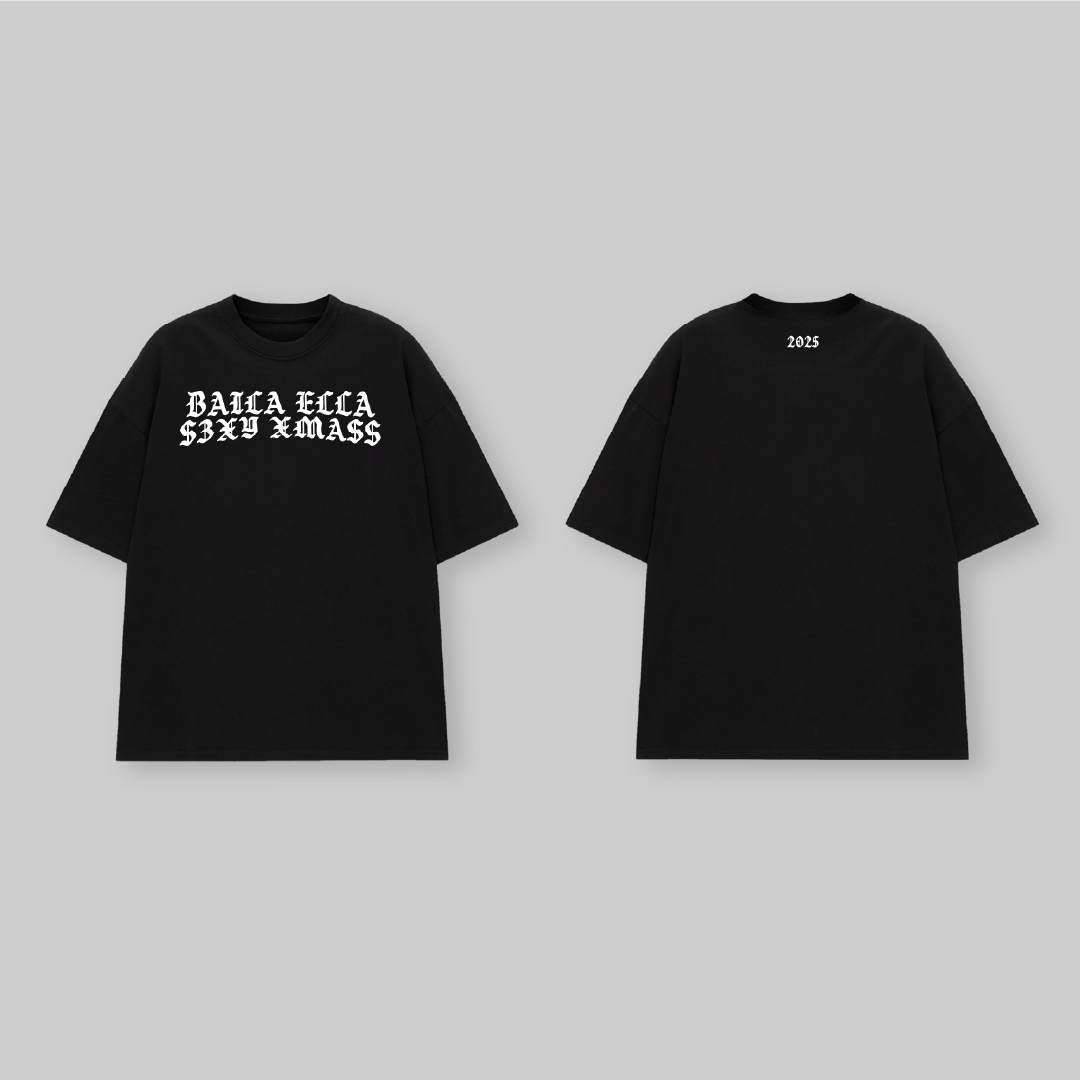 Baila Ella T-shirt Sexy Xmass (Black + White)